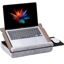 Vigo Wood Lap Desk for Laptop - Laptop Tray with Cushion, Portable Lap Desk for Lap, Adjustable Lapdesk, Couch Lap top Table for Work, Ergonomic Lap top Stand for Bed