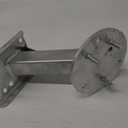 3001.0064 Heavy-Duty High-Mount Spare Tire Carrier Fit for 5 & 6-Hole Tires Up to 16 and 3" and 4" Trailer Frames