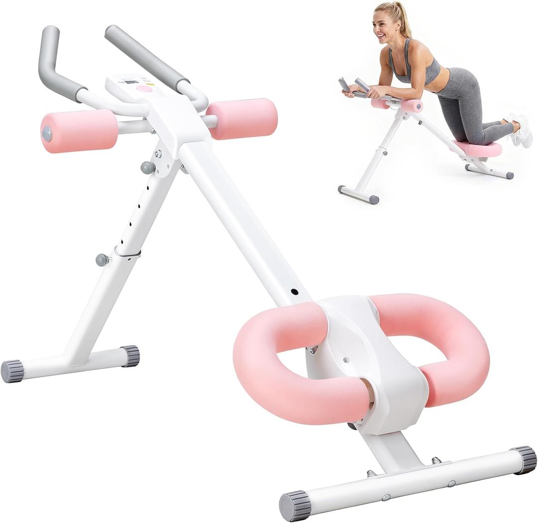 NEWBULIG Ab Machine, Abs Workout Equipment for Home Gym, Adjustable Ab Trainer Machine for Stomach Workout, Foldable Abdominal Trainer