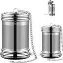 2 Pack Reusable Tea Steeper Extra Fine Mesh Tea Infuser Stainless Steel Tea Strainer for Loose Leaf Tea