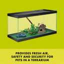 Zilla Fresh Air Screen Cover, Secure and Durable Metal Mesh Cover for Reptile Terrariums, 30 x 12 inches