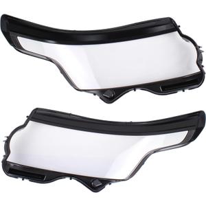 NewYall Left and Right Headlight Lens Shell Cover for Land Rover Range Rover 2014 2015 2016 2017