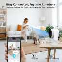 3 Pack Indoor Security Camera, 360° Pan Tilt Home Surveillance Cam, 2-Way Audio Night Vision Motion Detection, 2.4GHz WiFi Camera, Phone App, Cloud SD Card Storage, Compatible with Alexa Google Home
