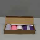 CANDWAX 3x4 Inch Advent Pillar Candles Set of 5 - Long Burning Dripless Unscented Pillar Candles - Rustic Style for Advent Wreaths, Christmas Dcor - 3 Purple, 1 Pink and 1 White Pillars