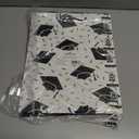 Hallmark 13" Large Graduation Gift Bags Assortment with Tissue Paper (3 Bags: Mortarboards, Class of 2023, Congrats) in Black, White and Gold