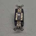 Leviton 20-Amp 120/277-Volt Toggle Single-Pole AC Quiet Switch, 1257-W, White