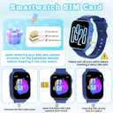 Kids Smart Watch Toys for Boys Girls – Children Watch for Kids 4-12 Years Touch Screen Watches with 15 Games Video Camera Music Player Alarm School Mode Education Birthday Gifts (4G Purple) (Black)