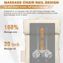 Joyset Shiatsu Neck and Back Massager for Chair,Rolling Up and Down Back Massager with Heat,4D Kneading for Pain Relief Deep Tissue,Portable Spot Massage Chair Pad for Dad,Mom,FriendKhaki