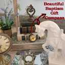 Trust in The Lord With All Your Heart - Proverbs 3:5-6 Quote Engraved Compass With Wooden Box, Greeting Card, Gift Compass, Graduation Day Gifts 2024 for Women Men Boys Girls