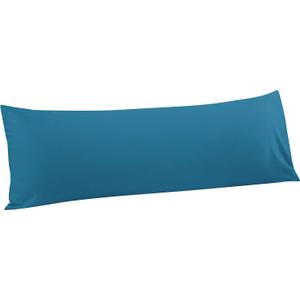 FLXXIE Body Pillow Cover - Super Soft Microfiber 20x54 Body Pillow Case - Envelope Closure, Wrinkle, Stain Resistant Teal Body Pillow Cover, 20x54, Teal