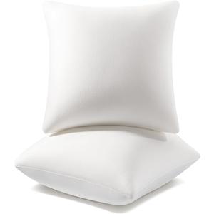 AM AEROMAX 20x20 Pillow Insert (Pack of 2) Memory Foam Throw Pillow Insert Sham Square for Decorative Cushion Bed Couch Sofa Without Deform After Longtime Use