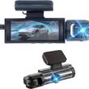 1080P Dash Cam Front and Inside,Dashcams for Cars with IR Night Vision Loop Recording G-Sensor 24Hr Parking Traffic Recorder(1080P)
