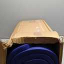 CAP Barbell 1-Inch High Density Exercise Yoga Mat with Strap | Multiple Colors (Blue)