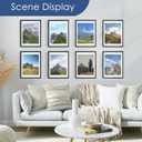 PEALSN 18x24 Poster Frame Set of 6, Display Pictures 16 x 20 with Mat or 18 x 24 without Mat for Wall Mounting Display, poster frames 18 x 24 for Wall Decor, Black
