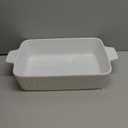 MALACASA 4.4 QT Baking Dish, 9x13 Large Casserole Dish for Oven, Ceramic Baking Pan, Rectangular Lasagna Pan Deep with Handles for Baking, Durable Microwave Oven Safe, Wedding Gift,White, Series BAKE-BAKE