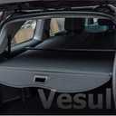 Retractable Cargo Cover Compatible with Toyota Highlander 2014 2015 2016 2017 2018 2019 Waterproof Security Shade Shield Tonneau Cover Luggage Privacy Screen with Extra Canvas Cover