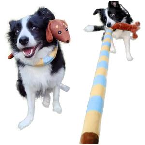 Durable,45-Inch Long Dachshund Dog Toy with Squeaker and Full-Body Crinkle Paper – Ideal for Satisfying Chewing Instincts and Tug-of-War Games