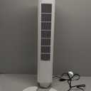 OLIXIS Tower Fan for Bedroom, 28dB Quiet Floor Standing Fan with Remote, 12H Timer, 5 Speeds, 4 Modes, LED Display, Portable Bladeless Oscillating Cooling Fan for Indoor, Home, Office - White