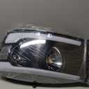 KAX LED DRL Headlight Assembly Fit for 2007-2008 Ram 1500, 2007-2009 Ram 2500/Ram 3500, Headlamp Replacement Pair with Daytime Running Light Black Housing Clear Lens