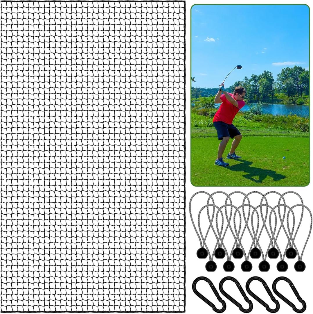 Golf Net,  Golf Practice Net, Golf Hitting Net Perfect for Backyard and Indoor Usage – Multi-Functional Sports Netting (10 x 15 FT+Mat, Green)