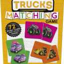 Hasbro Gaming Trucks Matching Game, Fun Preschool Board Game for 1+ Players, Memory Card Games for Kids, Set, Ages 3+