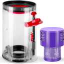 Canister Dust Bin Replacement for Dyson V10 SV12 Animal Absolute Vacuum Cleaner Canister,Large Dust Bin Compatible with V10 Part No.969509-01,with HEPA FilterNOT FIT Small/Outsize Bin