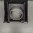 Automatic Single Watch Winder, in Wood Shell and Black Leather/Carbon Fiber Leather, Japanese Motor
