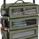 Suitcase Organizer, Travel Luggage Organizer Portable Hanging Travel Shelves Collapsible Hanging Packing Cubes for Carry on Suitcase