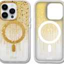Sonix Case for iPhone 14 Pro | Compatible with MagSafe | 10ft Drop Tested | Drippin' Gold Glitter