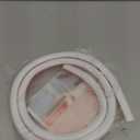 39" Side Open One Cord Hider (<1/4") for Wall Mounted Tv,Silicone Flexible Cable Cover to Hide Conceal Cords Along Wall,Wire Raceway Management Cable Concealer Channel,Electric Cord Organizer,White