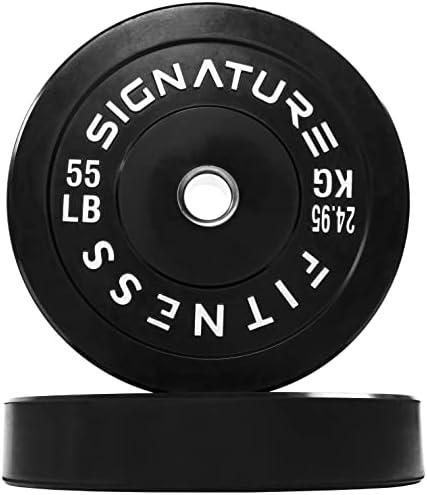 Fitvids Olympic Bumper Plates Set, 2" Weight Plates for Strength 55 Lb