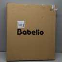 Babelio Baby Gate for Stairs, Kitchen & Doorways, 26-43" W 28" H No Bottom Bar| Easy Installation| One-Handed Operation| Auto-Close| Hardware Mount (Drill Needed) Safety Dog/Pet Gate Indoor (White)