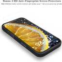 XHSY iPhone 16 Pro Max Case with Card Holder  Dual Layer Wallet Phone Case with Hidden Slot, Shockproof PC+TPU Protective Cover for Women & Men (Compatible with 6.9 inch) (Black)