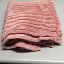 BEDELITE Fleece Throw Blanket for Couch  3D Ribbed Jacquard Soft and Warm Decorative Fuzzy Blanket  Cozy, Fluffy, Plush Lightweight Pink Throw Blankets for Bed, Sofa, 50x60 inches