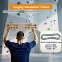 Climbing Hangboard Rock Climbing Training as Climbing Fingerboard with Jugs, Slopes and Edges, Pockets as Door Mounted Training Station Rock Climbing Pull Up Bar
