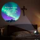 Aurelema Bible Verse Projector Galaxy Projector Lights 2026 Upgrade 3D Dynamic Outdoor Indoor Decoration 4 Colors Light with Remote 12 HD Effect, Christian Gift House Window Garden Decor