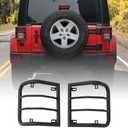 Rear Tail Light Cover Guard Protector for Jeep Wrangler JK JKU Rubicon Sahara 2007-2018