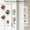 UMIKSMART Smart Keypad Door Lock, Tuya WiFi, Fingerprint Code Entry