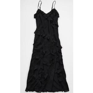 AE Asymmetrical Ruffle Maxi Dress Small
