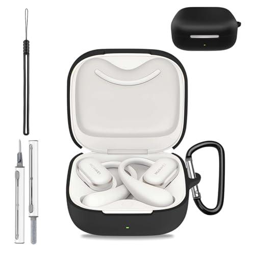 Case Cover for Huawei FreeArc, Silicone Protective Cover for Huawei FreeArc,Full-Body Shockproof Cover with Scratch Protection, with Keychain & Lanyard and Cleaner Kit，Black