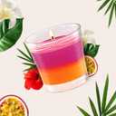 Glade 1-Wick 2in1 Scented Candle Jar, Hawaiian Breeze & Vanilla Passion Fruit, Air Freshener Infused with Essential Oils, 4.08 Oz, 2 Count