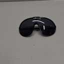 Trendy Oversized Sunglasses for Women Men Fashion Shield Aviator Sun Glasses UV400 Protection Goggles (Black)