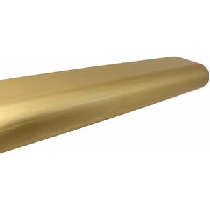 Case Pack Matte Brass 96" Oval Wardrobe Closet Tubing Aluminum Rods - 1.5mm Thickness