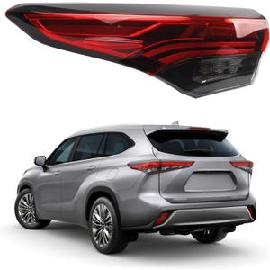 Dasbecan Left Drive Side Tail Light Assembly Rear Lamp Compatible with 2020 2021 2022 2023 2024 Toyota Highlander Replace# 81560-0E230, 815600E230