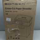 BONSEN 150-Sheet Autofeed Paper Shredder for Office, 60 Mins Heavy Duty Micro-Cut Shredders for Home Office Use, P-4 High Security Commercial Document Shredder with 6 Gal Large Capacity Bin (S3114)