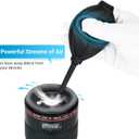 Soft Tip Silicone Super Air Blower Blaster Pump Dust Cleaner Include Micro Fiber Cleaning Cloth, Bulb Blower for Digital SLR Lens Sensor LCD Screens Musical Instruments Keyboards Telescope Filters