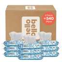 Hello Bello Extra Gentle Unscented Baby Wipes, Plant Based, Made with 99% Water and Aloe for Babies and Kids, 60 Count (Pack of 9) Total 540 Count