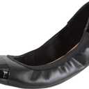Comfort Plus by Predictions Women's Claire Scrunch Flat (6, Black)