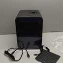 Frigidaire Mini Personal Fridge Cooler, Countertop, Holds Up to 10L/15 Cans, Brushed Black Stainless Rugged Design, Portable for Skincare, Makeup, Car, Office, Bedroom, Dorm Room, or Cabin