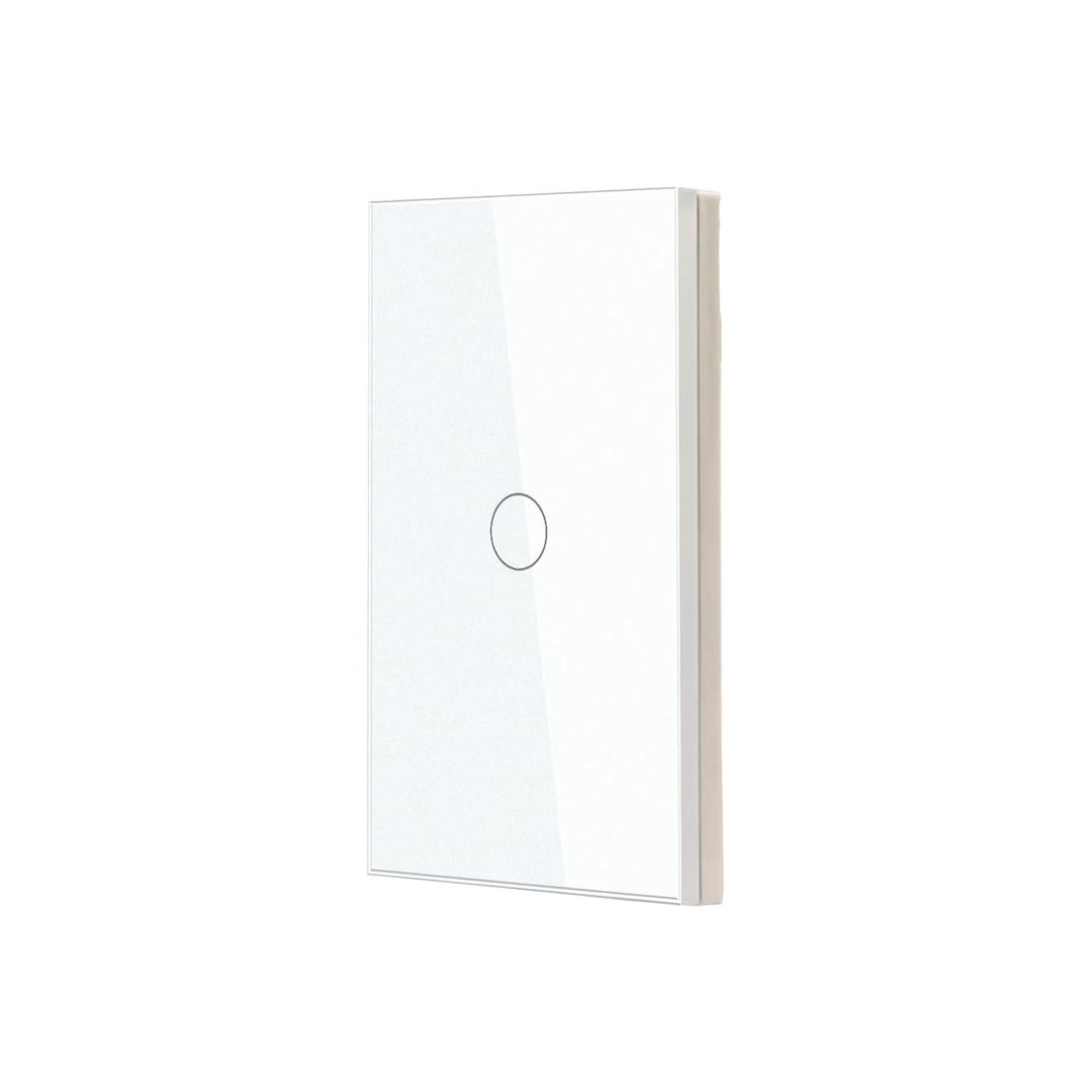 Smart Switch 118X72X34MM Neutral/No Neutral Wire Required, 2.4GHz Wi-Fi,Compatible with Alexa and Google Home 220V, White 1 Gang 1 Pack